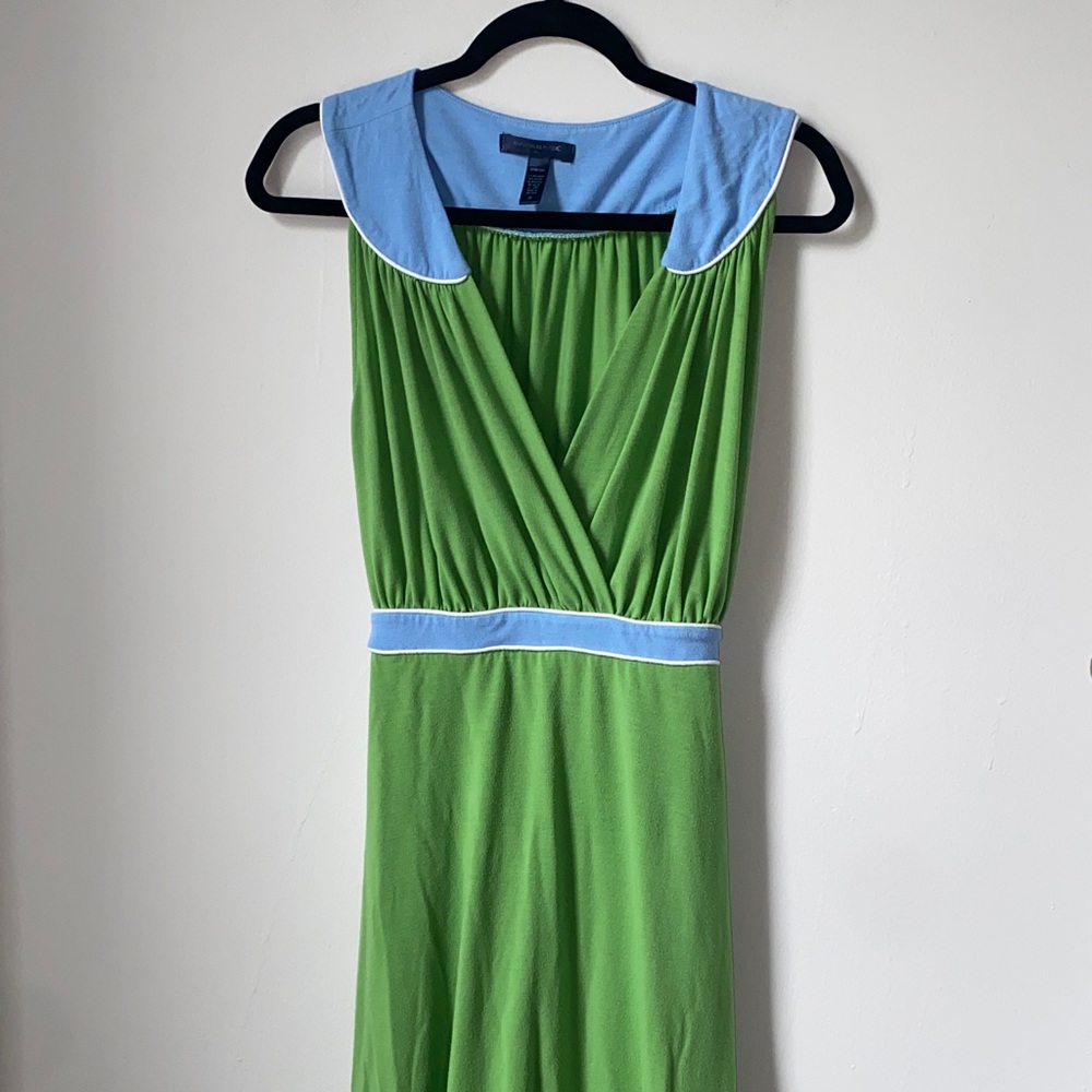 Banana Republic Green and Blue Sleeveless Dress size medium